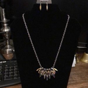 New necklace set with matching earrings